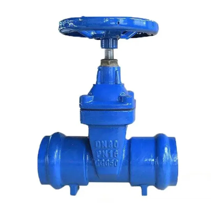 KEFA Ductile Iron PN16 DN50mm 2in manual handwheel electric actuator sanitary resilient seated socket  gate valve