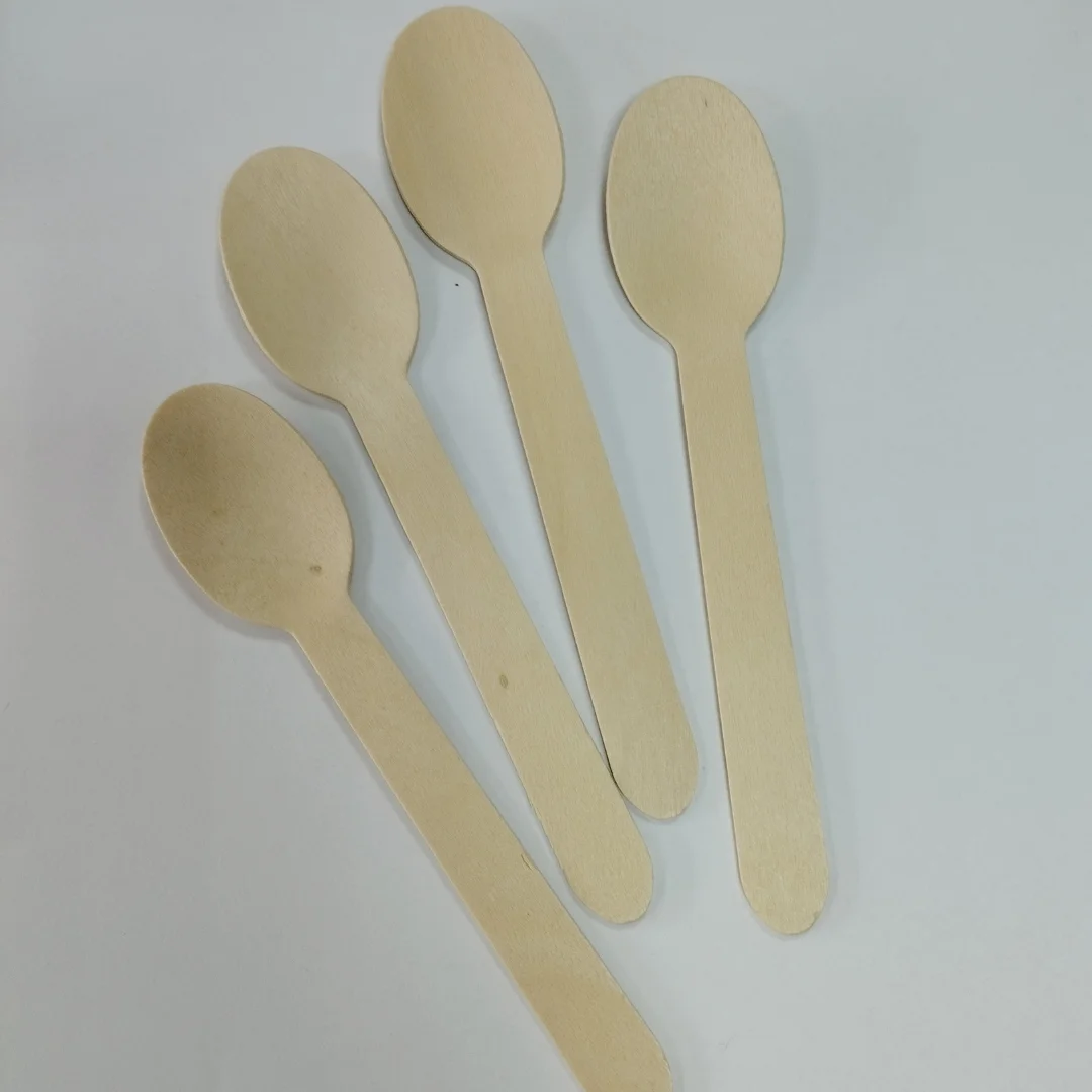 Wholesale wooden spoon made in VietNam size 160mm Wooden Little Spoons Hot sale Compostable Biodegradable Cutlery Spoon