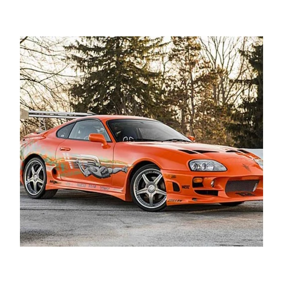 For Toyota supra mk4 Carbon Fiber Aero Full Kit Front bumper lip side skirts diffuser spoiler