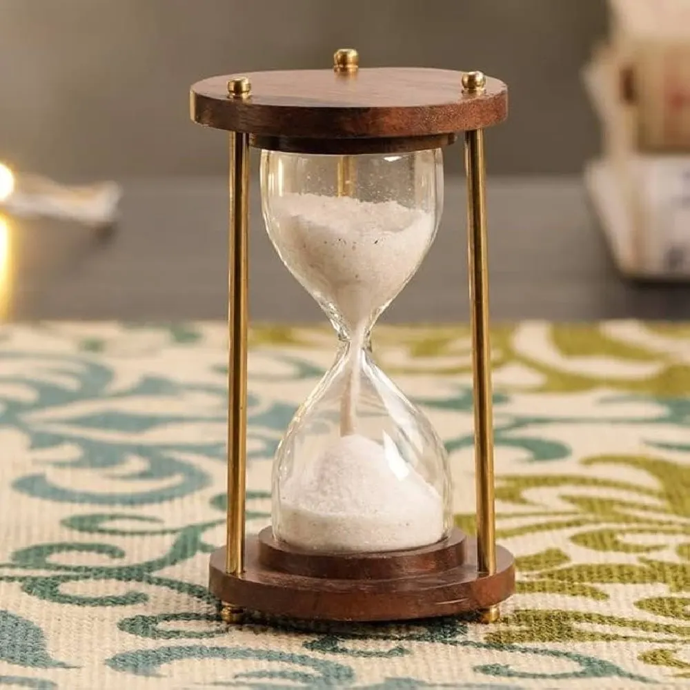 Top Trending Product Hour glass timer Best Selling Home Decor Wooden Sand Timer For home office Use.