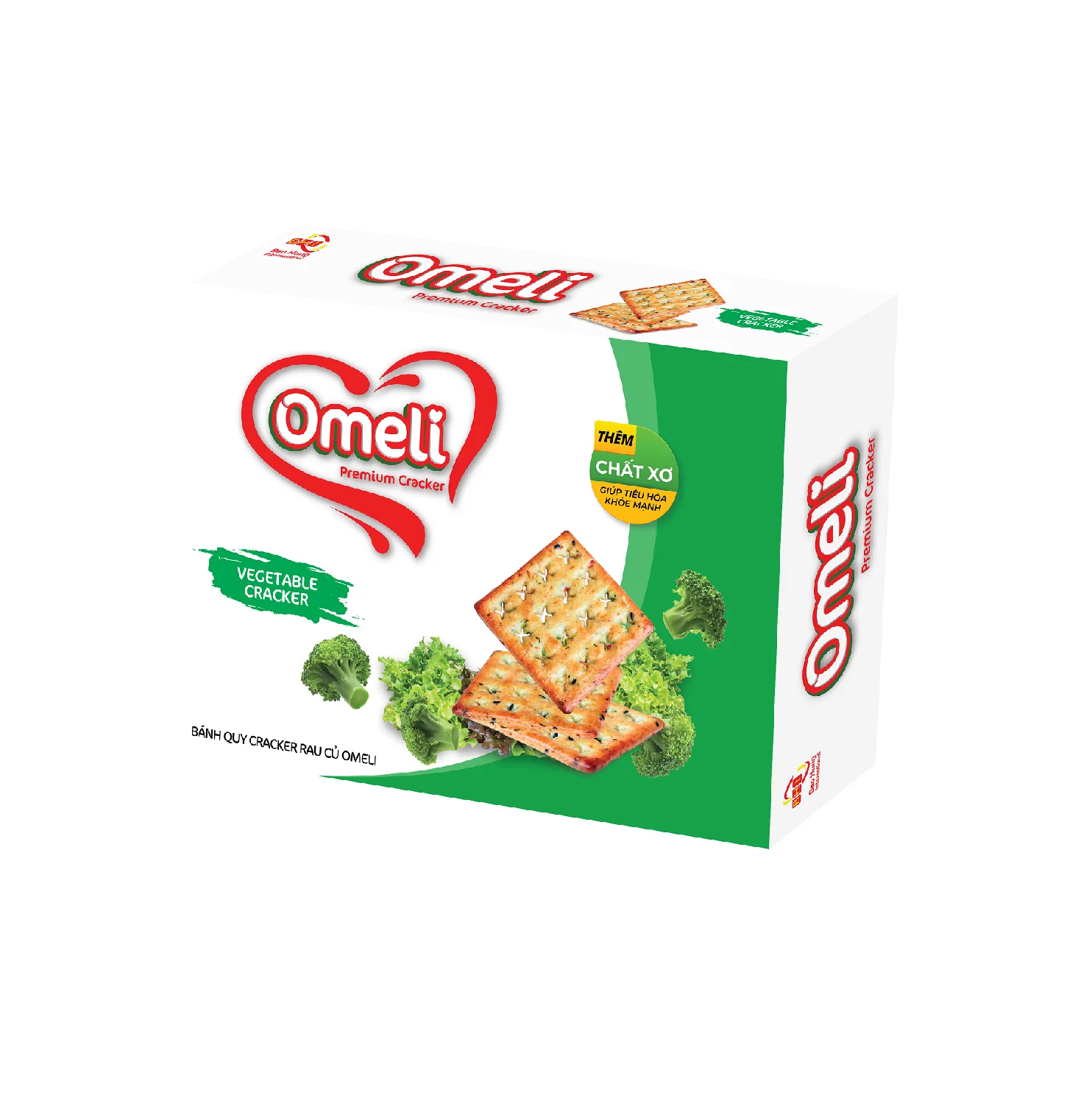 HOT SELLING OMELI CRACKER PAPER BOX 288GR VEGETABLE FLAVOR CRISPY TASTY THIN BISCUITS 12 MONTH SHELF-LIFE