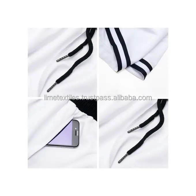 OEM Fashionable Drawstring custom sublimation printed Short Pants Embroidery Custom Logo Summer mesh Shorts For Men