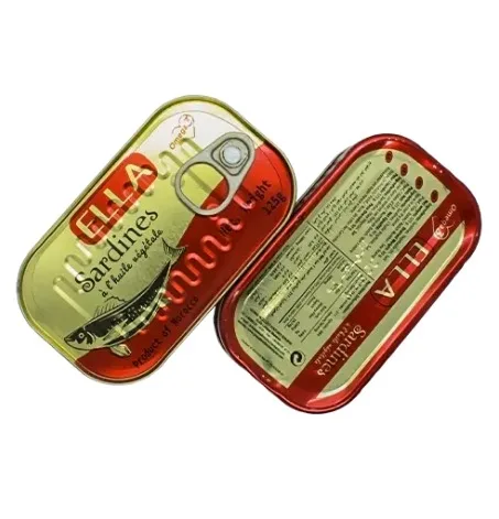 Seafood Canned Fish Sardine in Oil Canned Sardines Manufacture from Morocco Weight125g sardine in vegetable oil