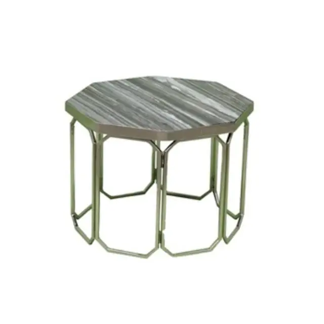 Guise Collection Metal & Marble Coffee Table Modern Luxury Designer Antique Centre Tables Living Room Furniture