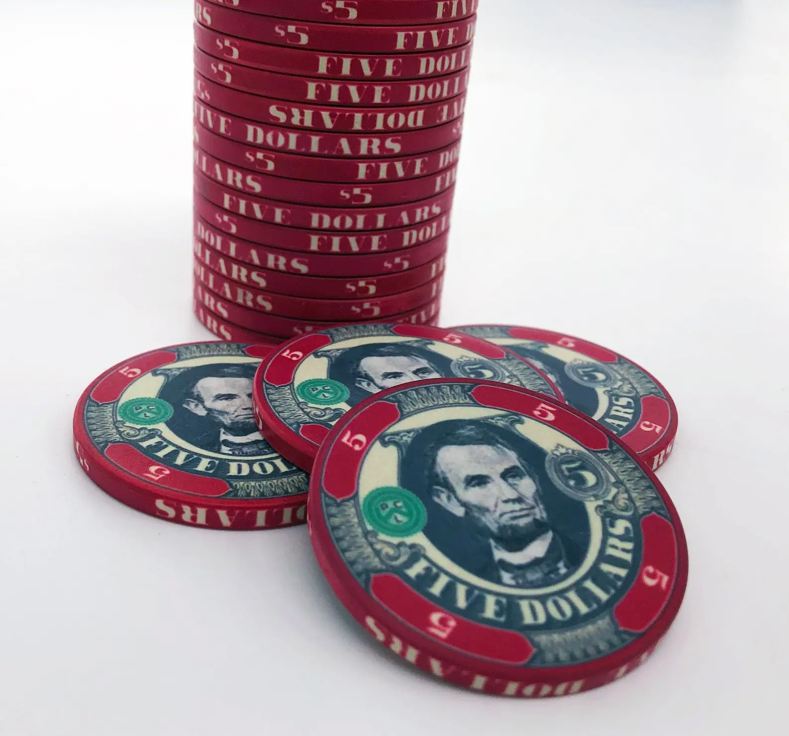 Customisable Casino quality 10 grams Ceramic Material Poker Chips 40MM poker chips with customised design colour and logo