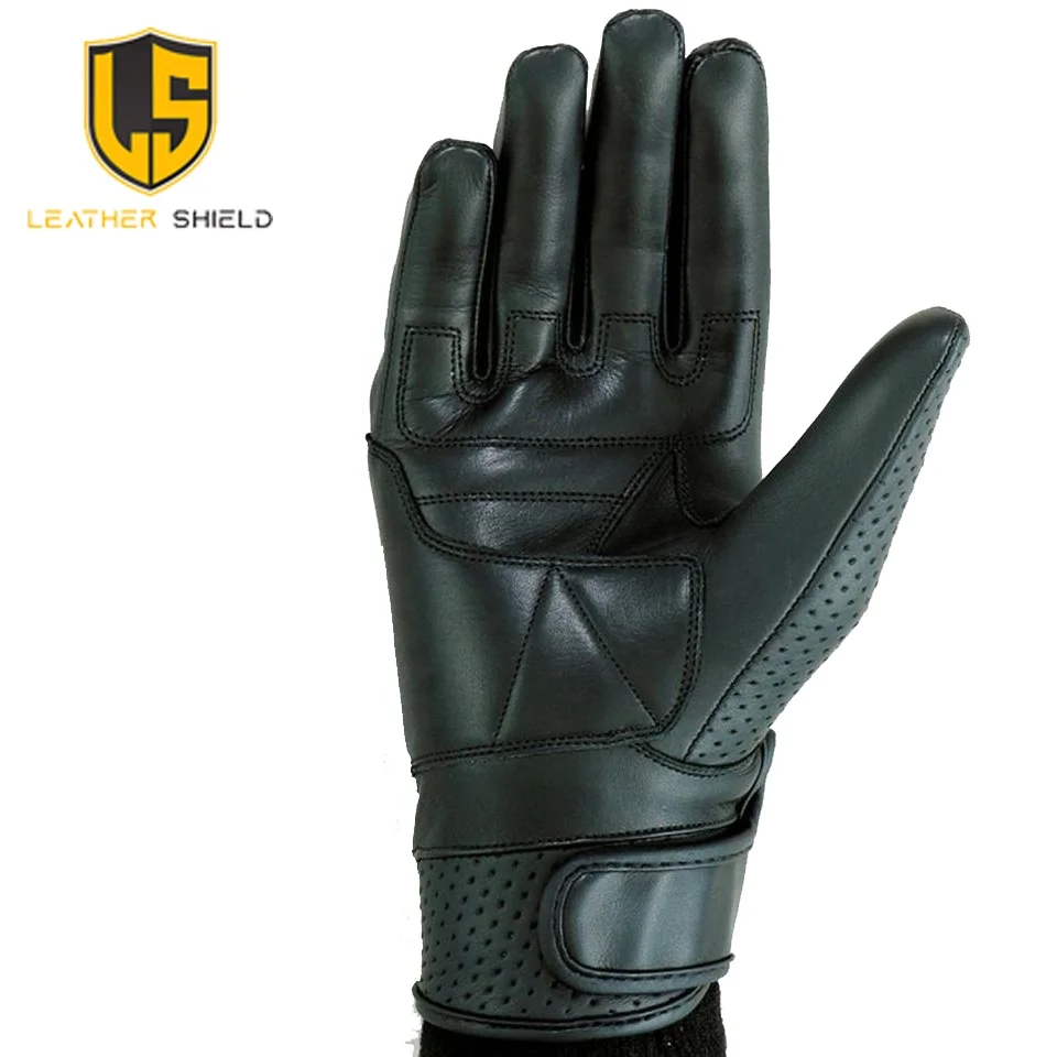 Motorbike Riding Leather Gloves Motorcycle Breathable Motorbike Sports Summer Gloves