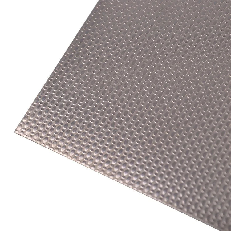 Guangdong 201 Stainless Steel 2B Finish Embossed Pattern Metal Plate for House Interior Manufacturing