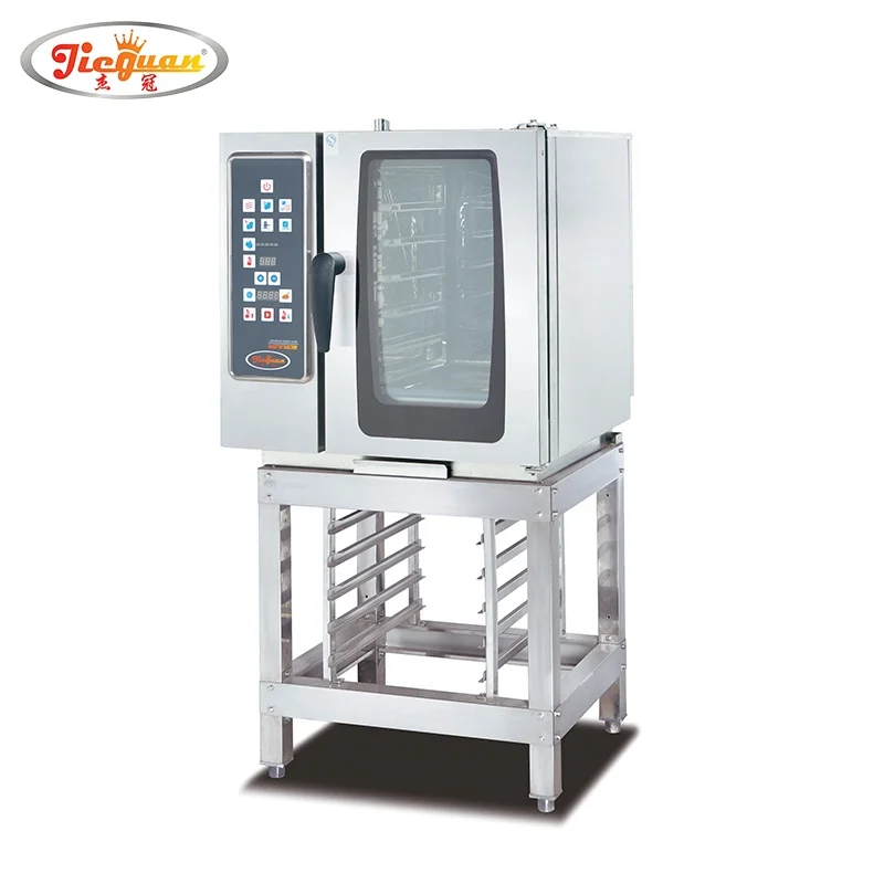 Powerful control  bakery convection combi oven restaurant full size steam oven 6 trays