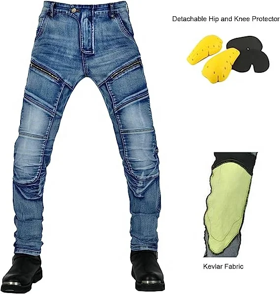 Riding Denim Pants Men Moto Jeans Protective Gear Riding Touring Motorbike Trousers Jeans Armor Protective Pants