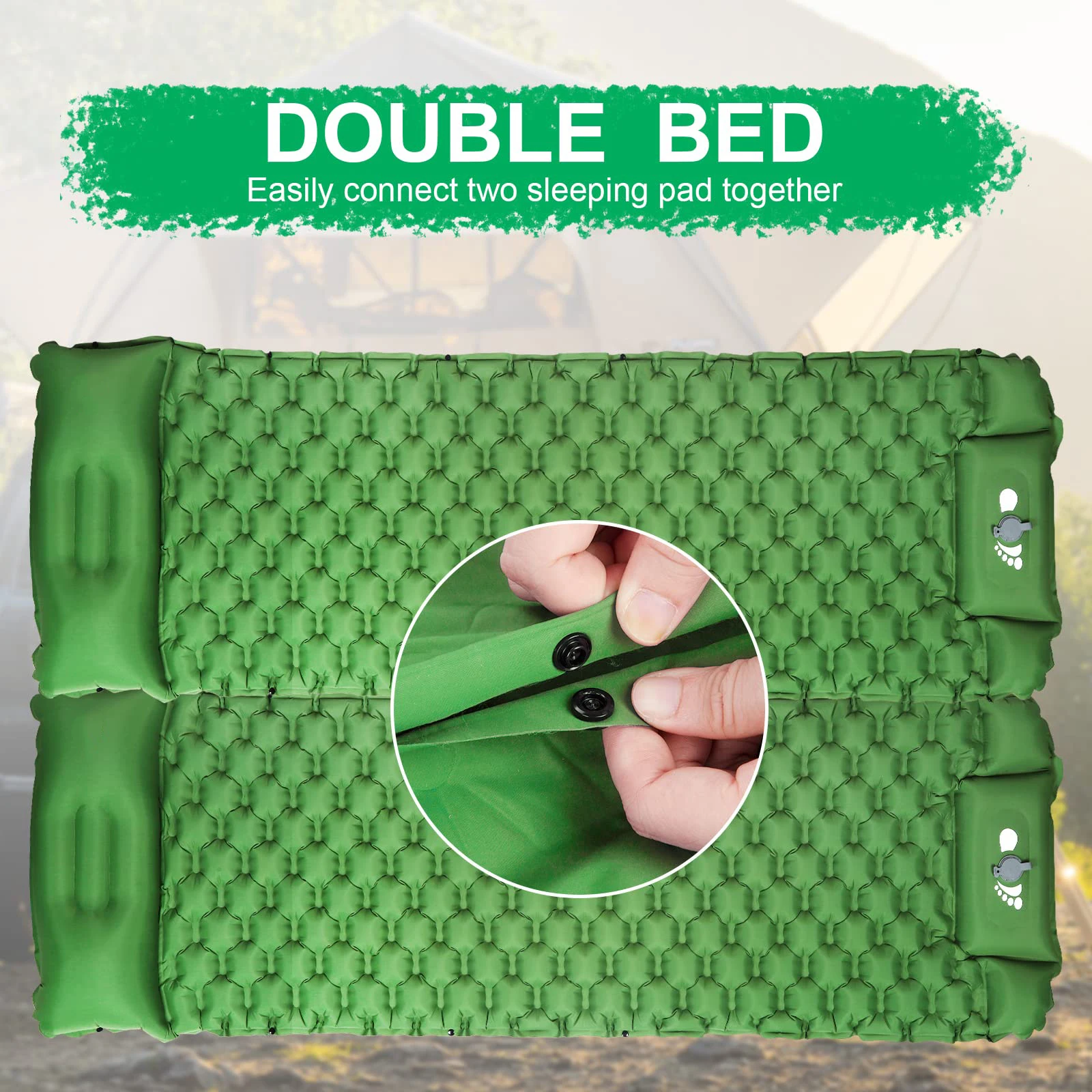 Camping Mat Camping Pads For Backpacking Self Inflating Sleeping Pad For Camping Air Mattresses For Tents