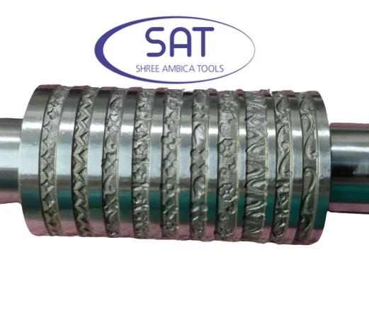 SAT High Quality Jewelry Embossing Design Roller For Making the Customized Gold Silver Design Making Jewelry Product Colombia