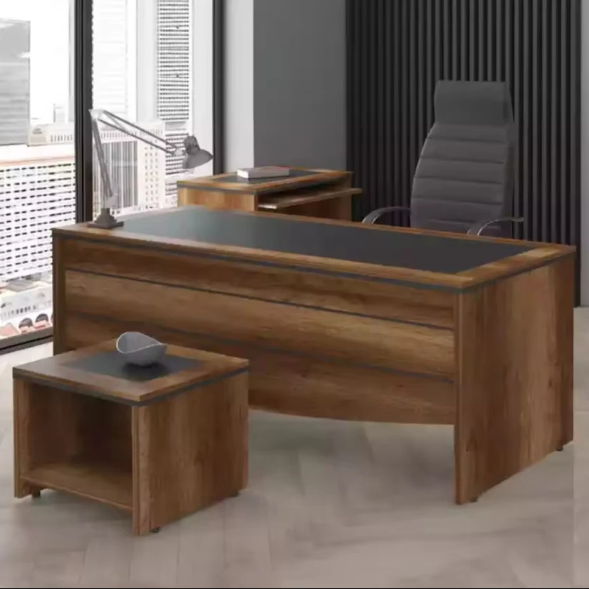 Luxury office furniture desk furniture work table study set 4 pieces
