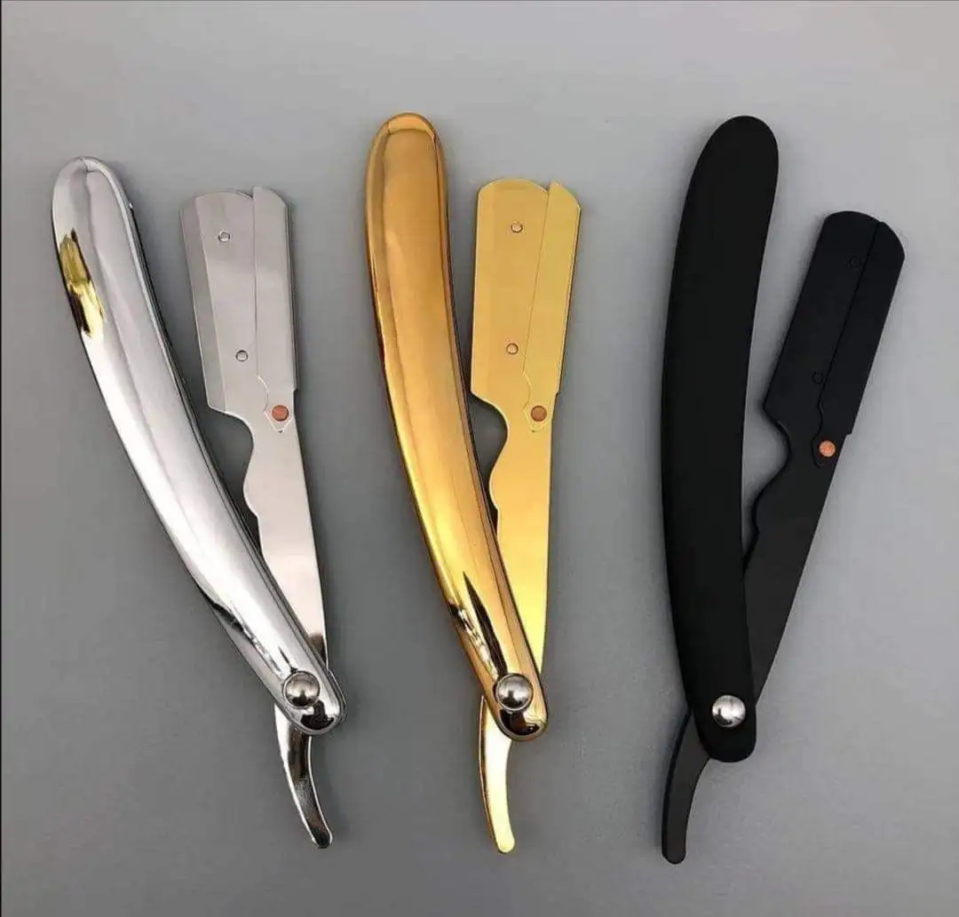 High Quality Wholesale Stainless Steel Barber Shaving Razors with Wood Handle for Throat Beard Shaving from Quality Suppliers