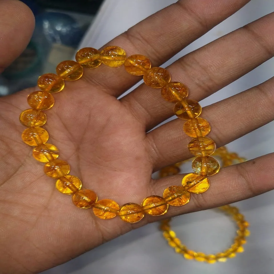 wholesale natural crystal citrine bracelet:gemstone bracelet:reiki healing stone:healing stone:couple bracelet:reiki healing
