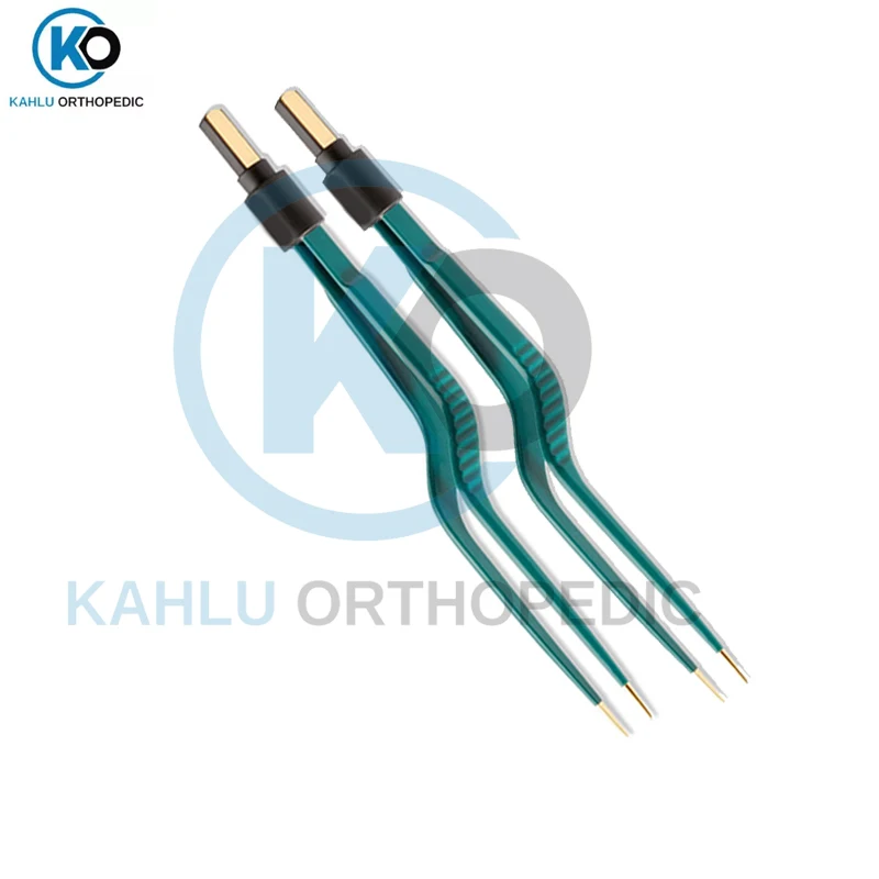 Neurosurgery Electrosurgical Instruments Insulated 1mm Tip Twin Small Hardy Bayonet Bipolar Forceps By KAHLU ORTHOPEDIC