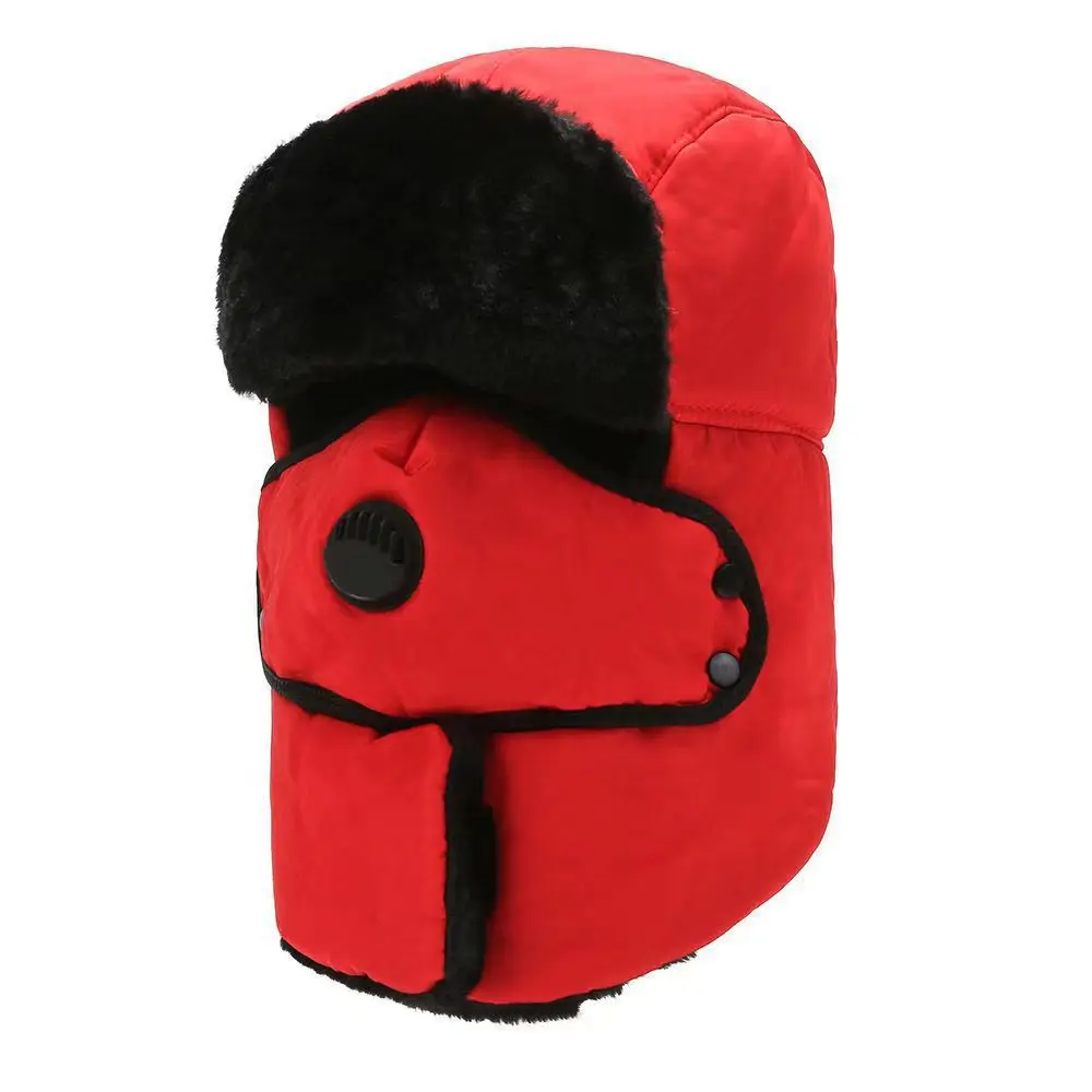 Faux Fur Aviator Hats Custom Windproof for Winter Trooper Trapper