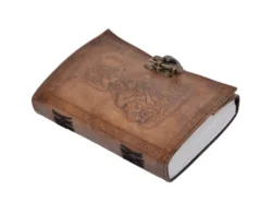 New Classic Design Embossed Print Notebook Notepad Writing Sketch Pad Handmade Vintage  Leather For Men And Women