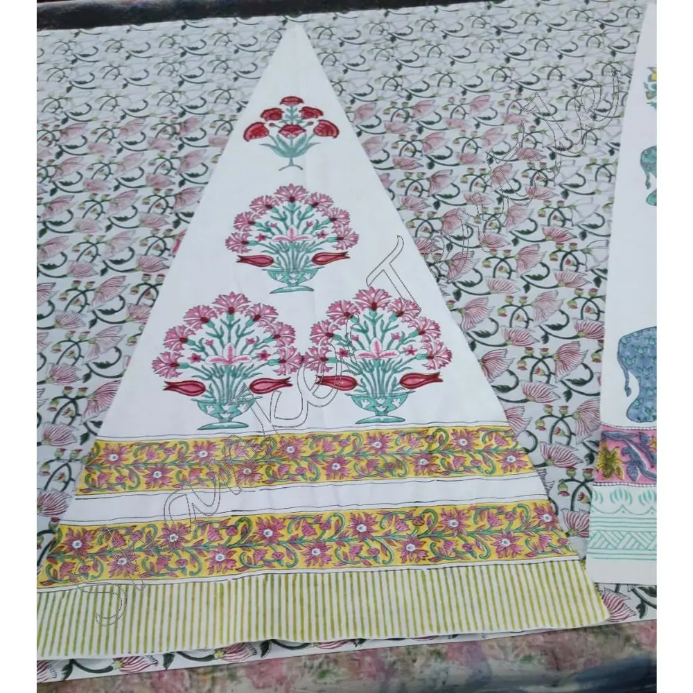 Indian Multi Color Flower Patio Umbrella Handmade Decorative Garden Umbrella Uv Protection Umbrella Beautiful Garden