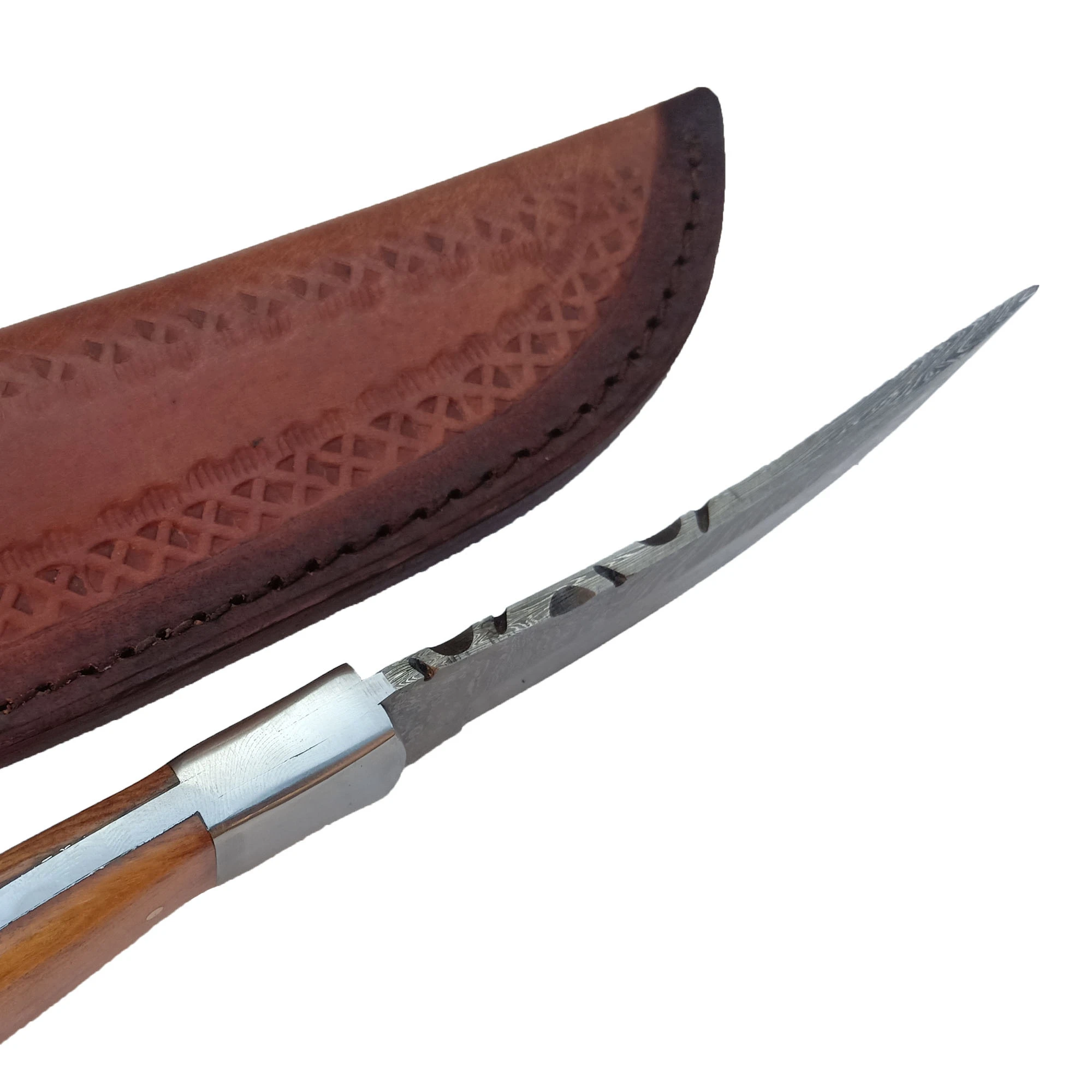 wholesale Custom Handmade D2 Steel Hunting Knife knives hunting survival camping Whole sale Pocket Knife With leather sheath