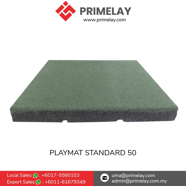 Competitive Price Premium Quality 50mm Thickness Rubber Flooring Playmat SQ 50 for Swimming Pool Surrounded Flooring