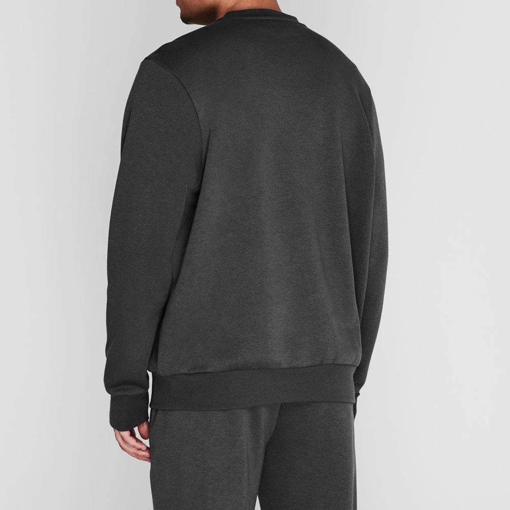 New Oversize Cotton Heavy Crew Neck Hoodie Pullover Custom Logo Embroidery Sweat Shirts Streetwear Crewneck Sweatshirt OEM.