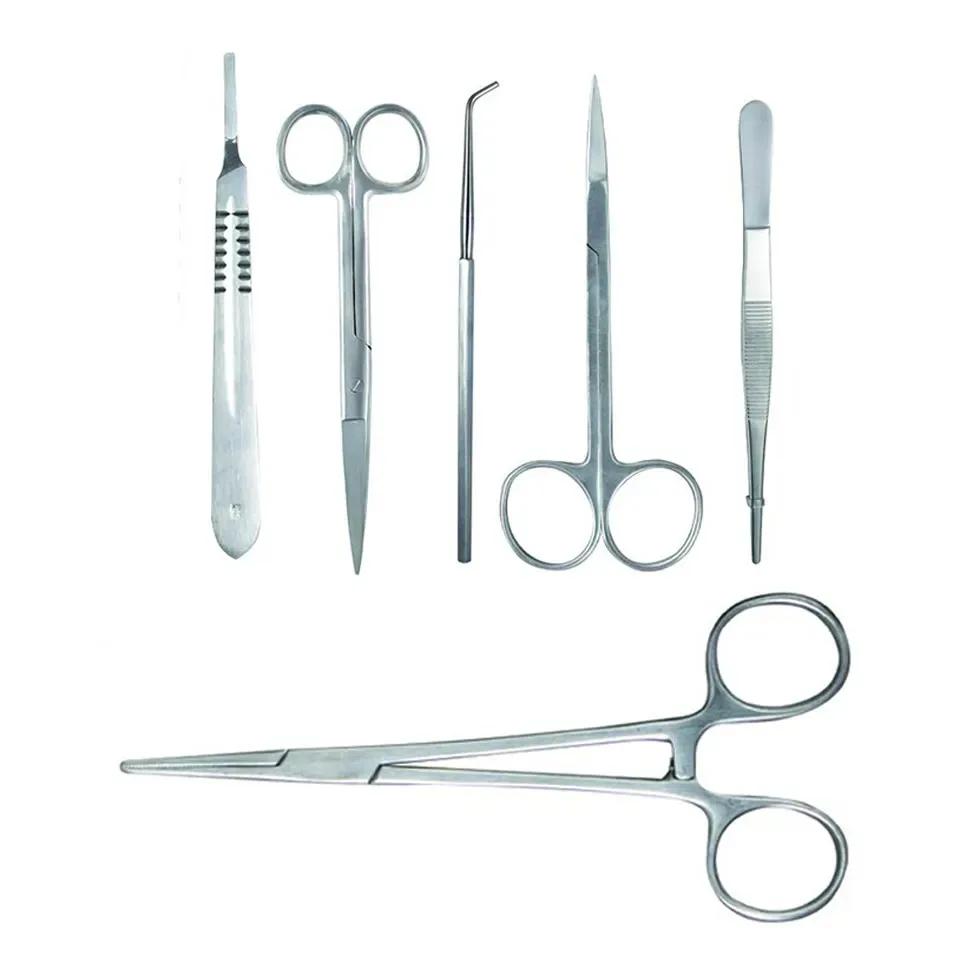 6 Pieces Medical Students Training Kit Wholesale German Steel Health and Medical Care Surgical Instruments Sets Hand Tools Set