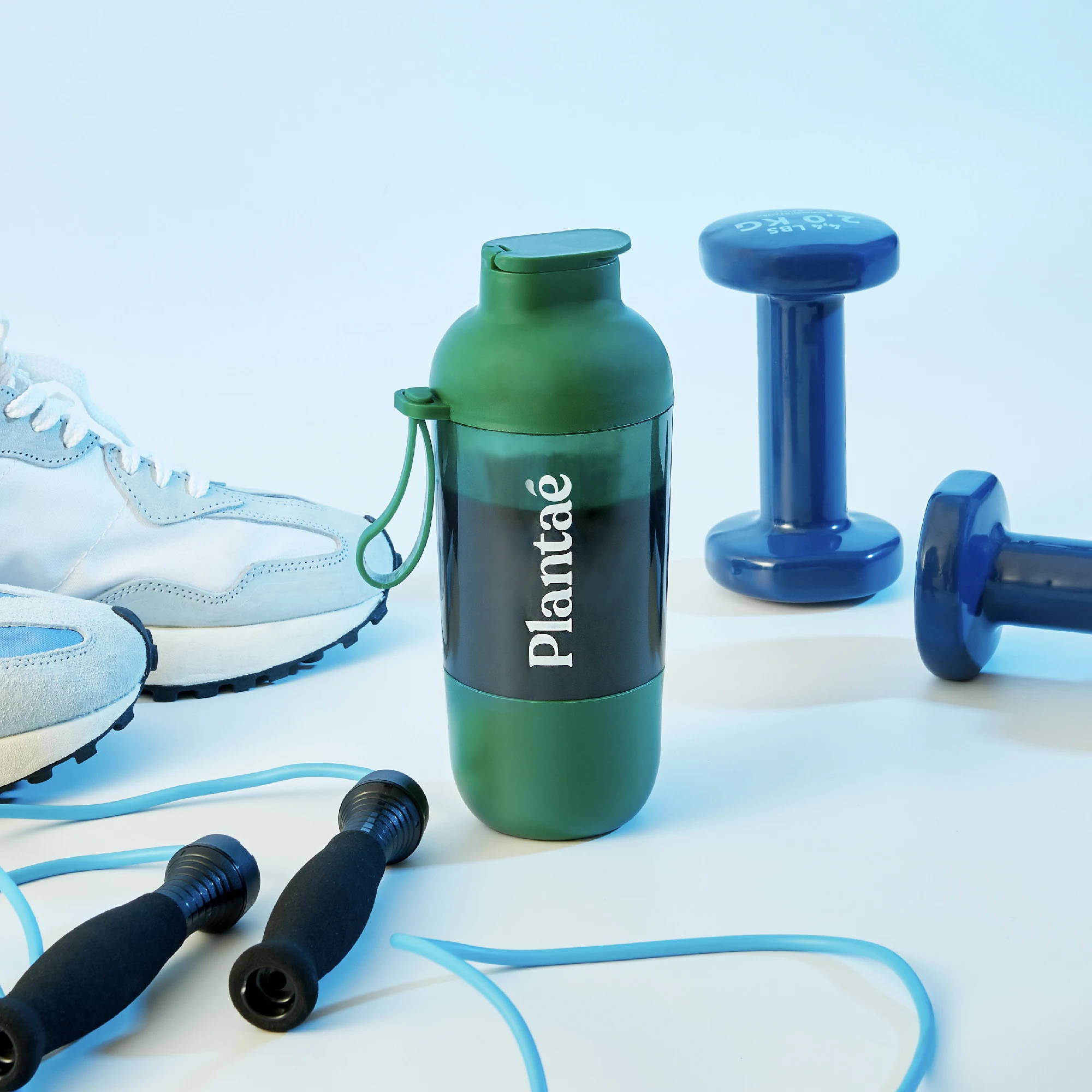 New! Plantae Green Pro Refill Shaker Multi-Function Tightly-locked lid with blender ball High Quality 450 ml