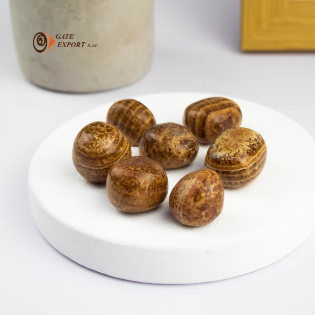 ARAGONITE TUMBLED ROCK MINERAL FROM PERU /  PERUVIAN / 100% NATURAL / GOOD ENERGY