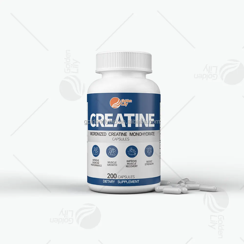 OEM Creatine Capsules Sports Nutrition Supplements 100%  Natural Creatine Monohydrate Powder for Muscle Building Support