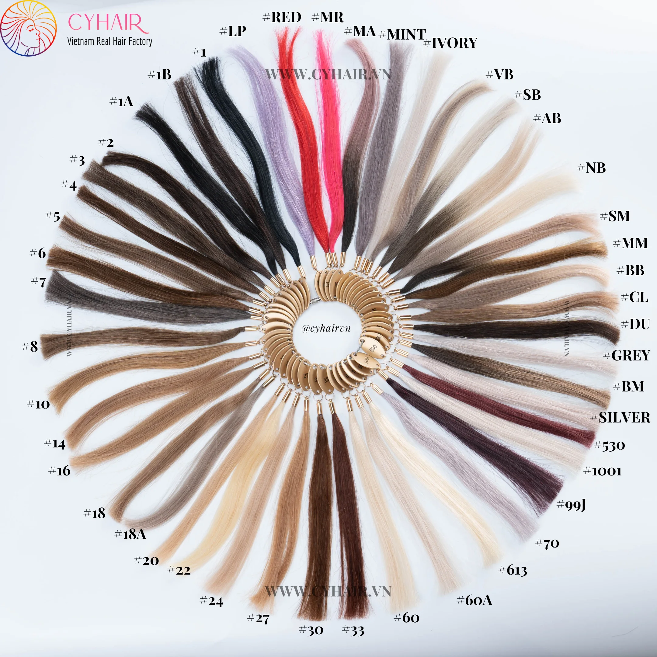 Wholesale Dropshipping Clip In Hair Made In Vietnam Hair Manufacturer Clip In Human Hair Extension Cyhairvn Brand