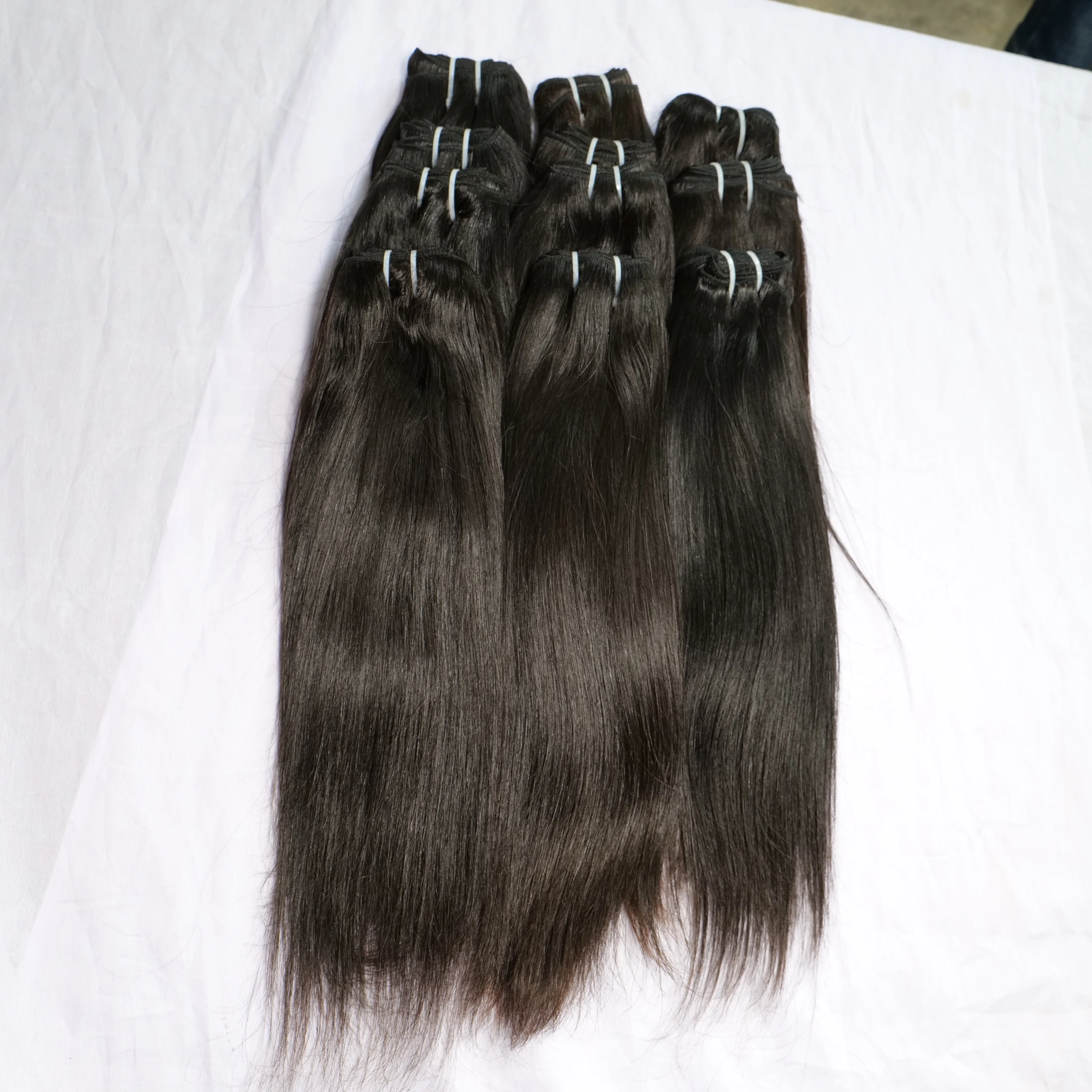 Indian remy 100% human hair Unprocessed Raw Indian Hair Extensions natural Straight human hair