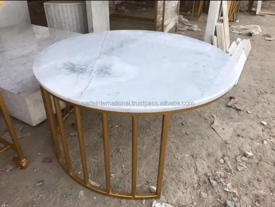 Luxury Dining and Coffee Tables Elegant Dining Sets Metal Bases Console Tables and Unique Centerpieces for Home and Weddings