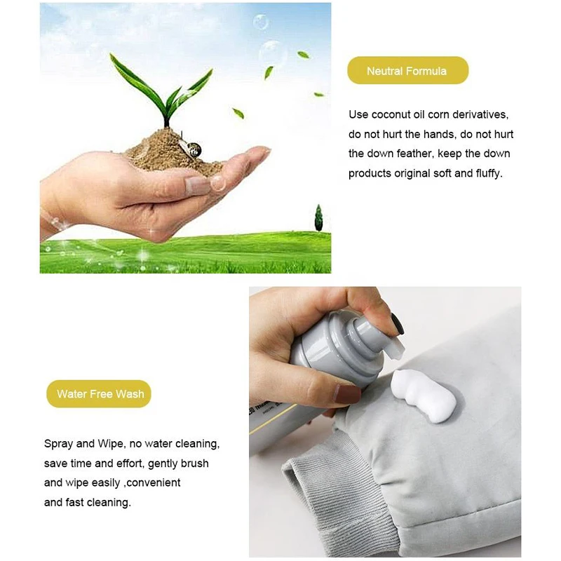 Gold Manufacturer Wholesale Clothes Foam Cleaner Spray Down Detergent Dry Cleaning Agent