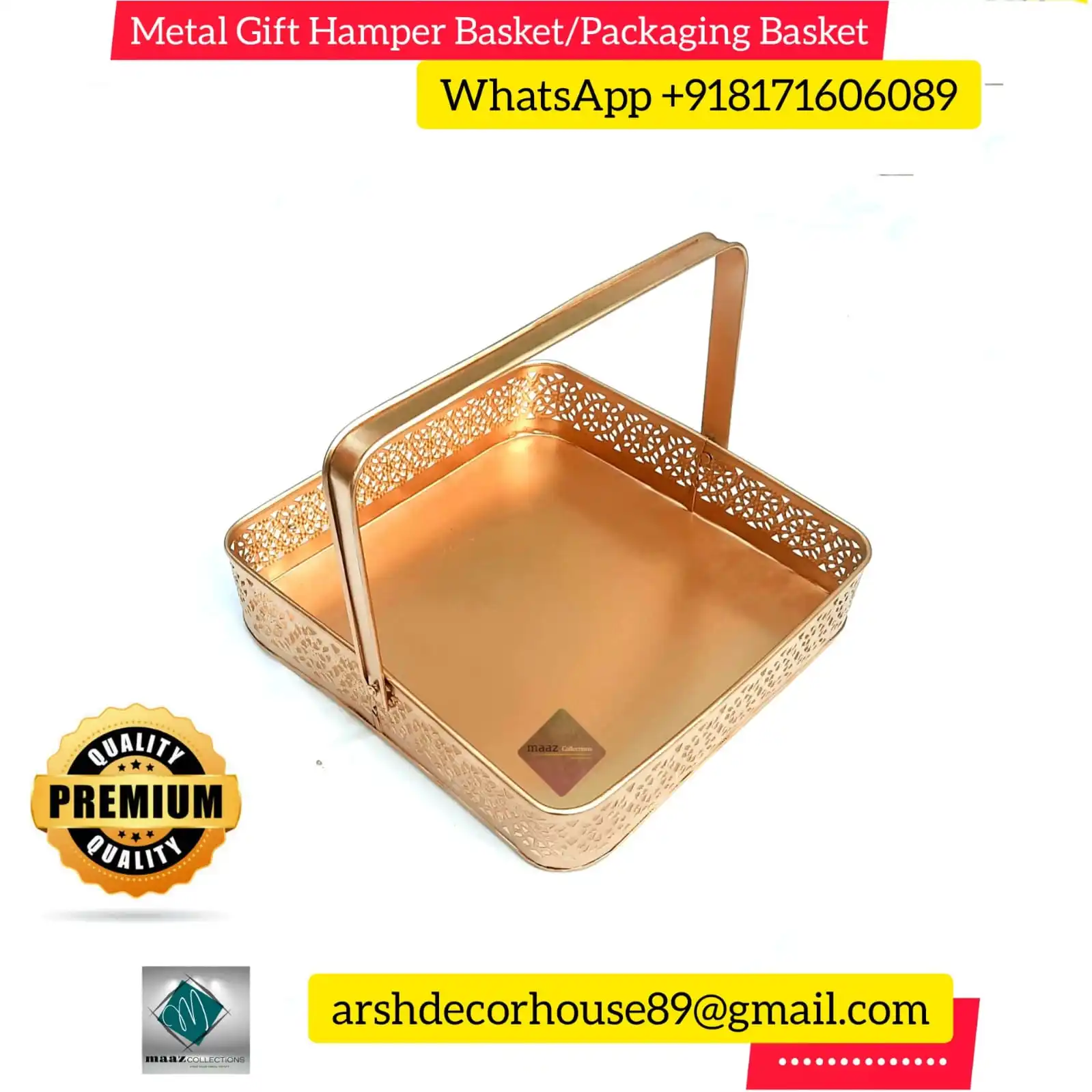 Holiday  Basket Handmade decorative gift basket made in india fruit container flower basket for wedding manufacture