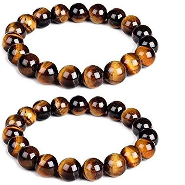 Wholesale Tiger Eye Bracelet 8 mm Nature Stone Bead Tiger Eye Beads Bracelet For Sale