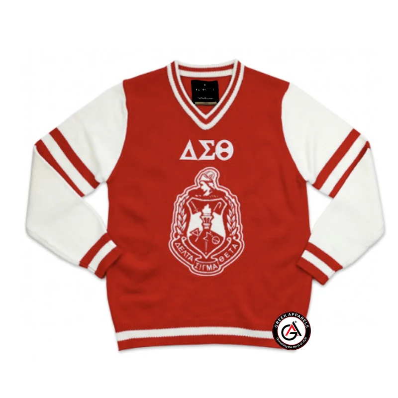 Custom Wholesale Delta | Sigma | Theta | Chapters Sorority Clothing Embroidered College Color Block Sweatshirt