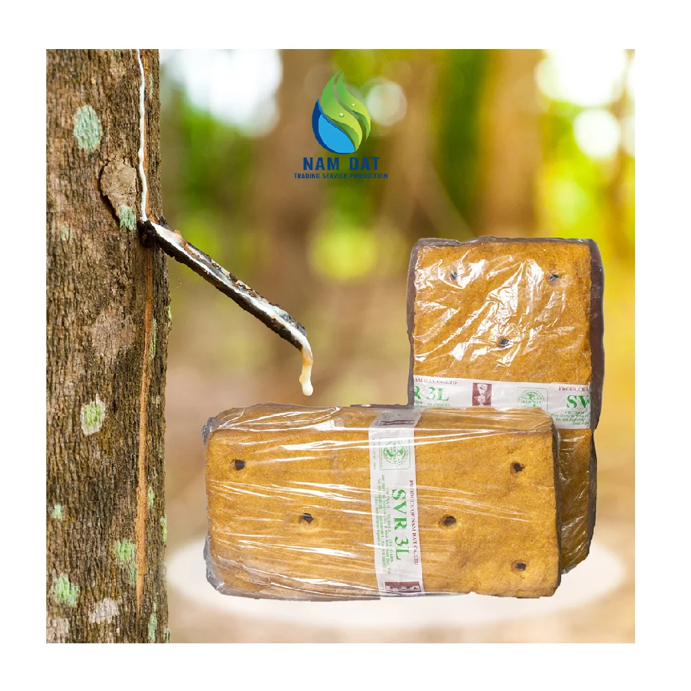 Advanced Technology Vietnam Manufacturer High Level Of Purity Yellow Color SVR 3L (TSR 3L) Nam Dat Natural Rubber Raw Materials