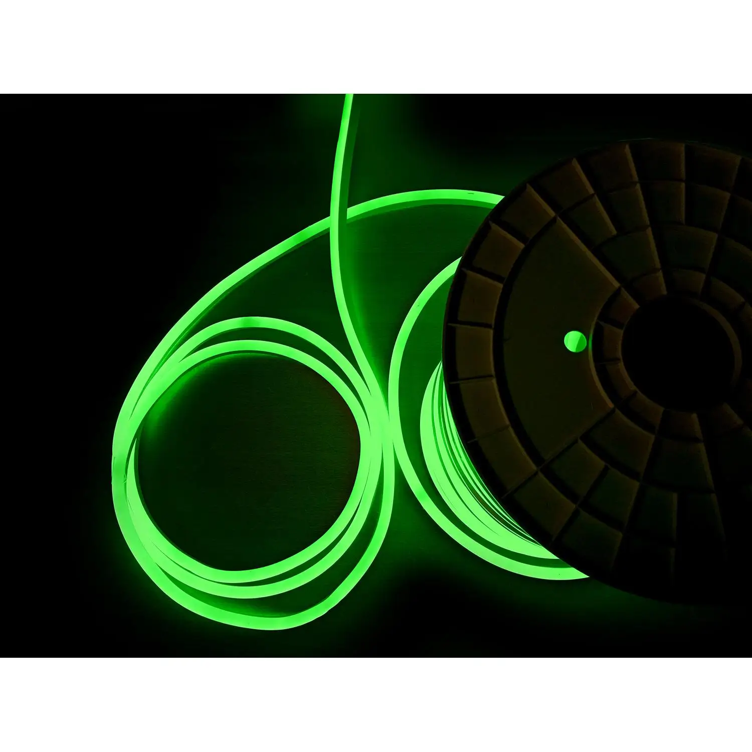 Гибкий светодиод RGB неоновый гибкий 8 Вт 220 В 108 диоды/метр 10x20 мм красный цвет температура 1 год гарантии