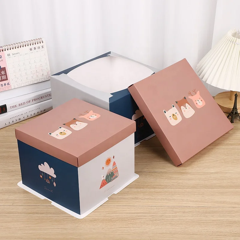 wholesale-cake-boxes number black craft paper cupcake window panelled box black and white cupcake box