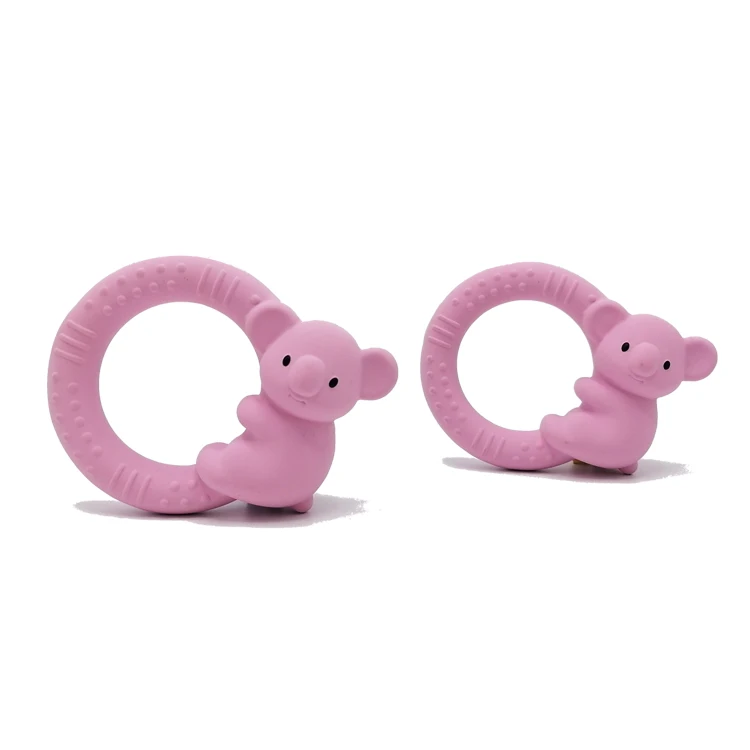 Natural Latex Koala Bracelet Circle Baby Teething Gum Toy
