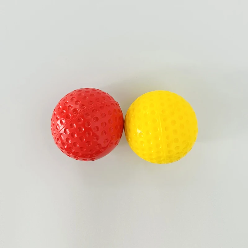 High quality 8 inch pu red dimpled pitching machine baseball balls