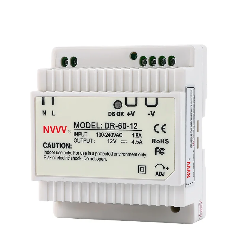 DR 60W Switching power supply DR series AC to DC Power 60W 12V SMPS DIN RAIL