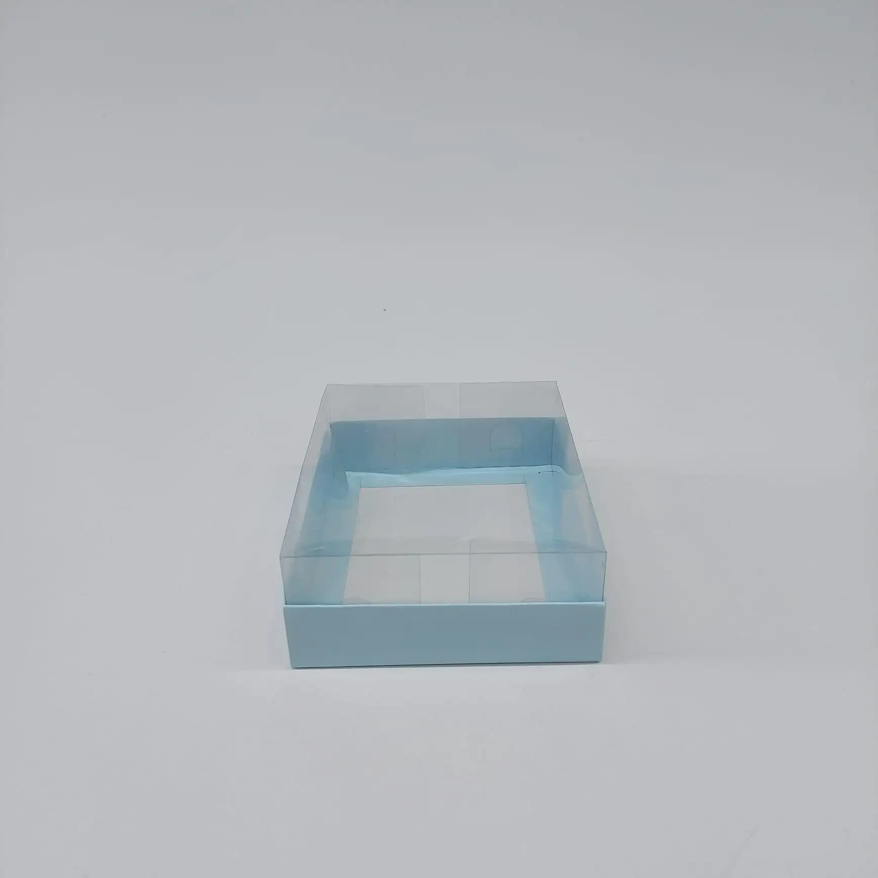 Made in Turkey Clear Transparent Acetate plastic packaging box with paper lid Custom Folding PET PVC PP Acetate Plastic