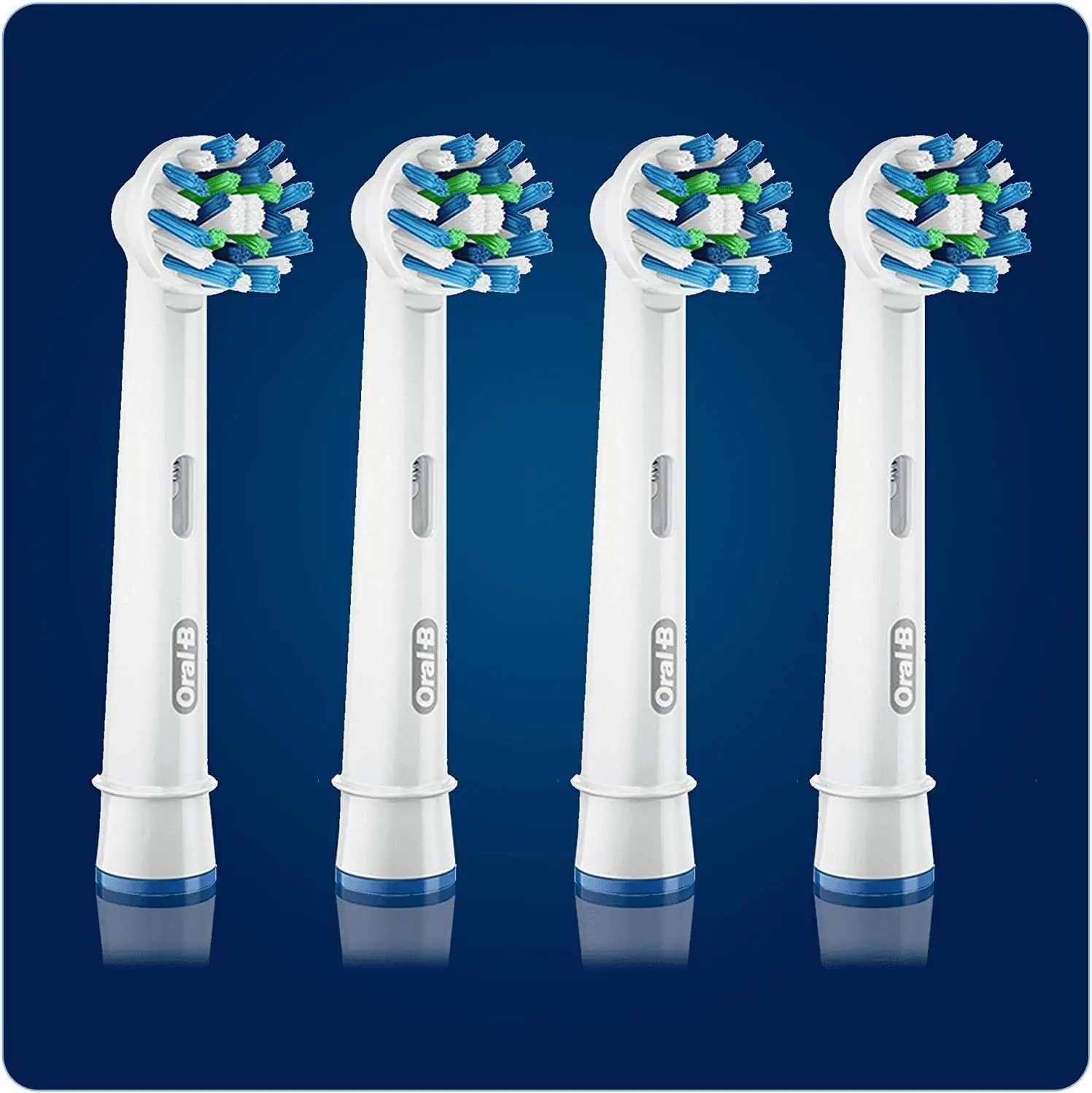 Braun Oral B CROSS ACTION Replacement Electric Toothbrush Heads 4 Pack Loose
