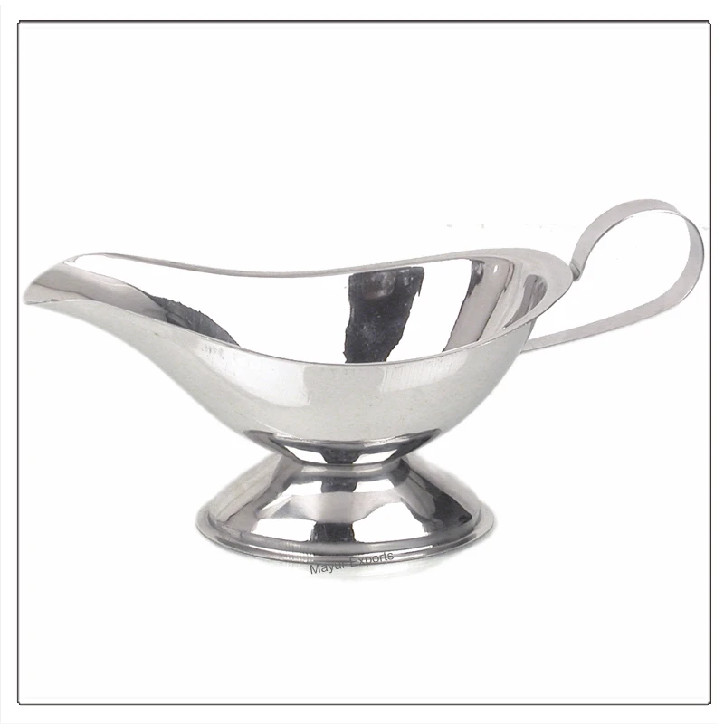 Stainless Steel Gravy Boat Metal Gravy Pot - 3 oz