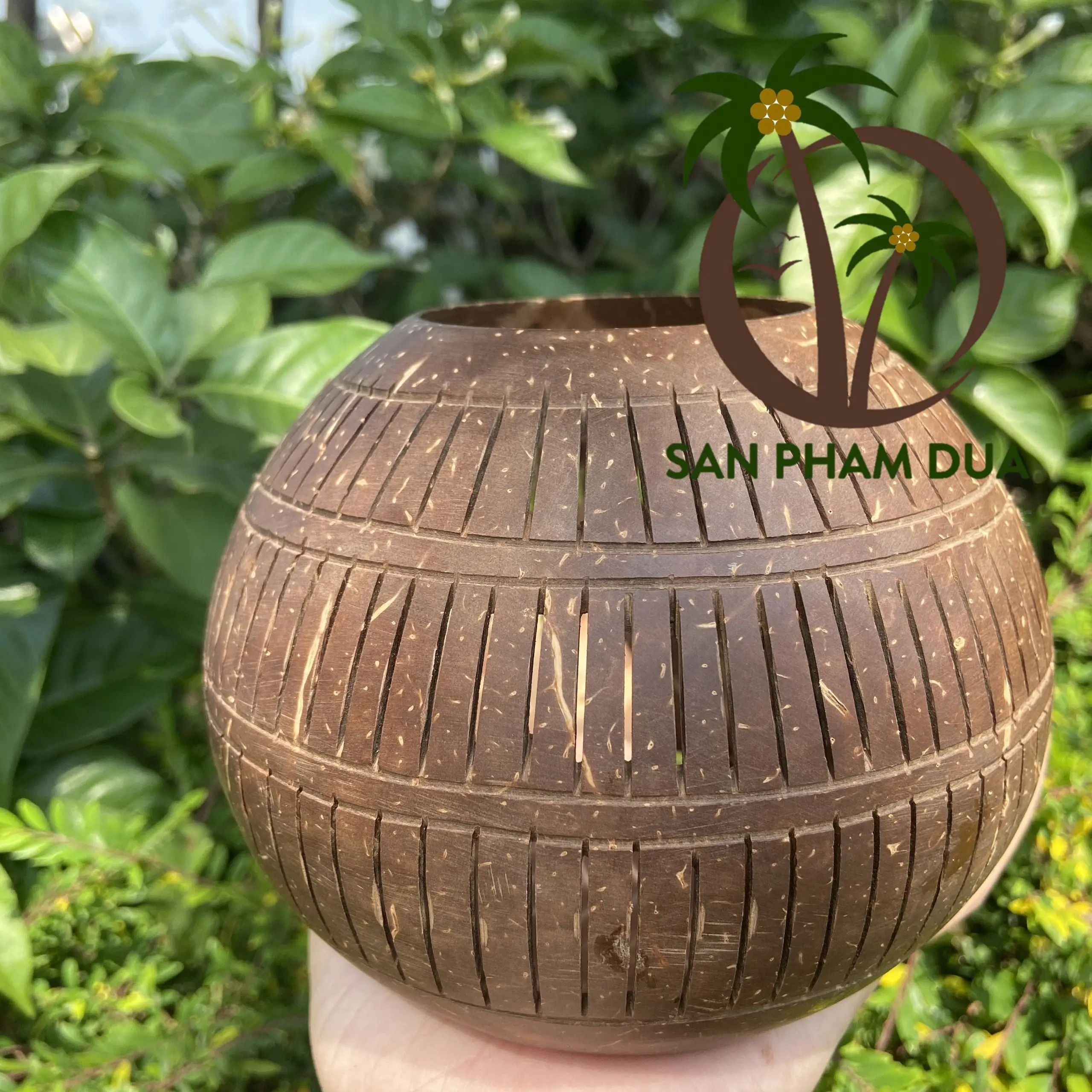 Лампа ручной работы, фонарь из кокосовой скорлупы, подарок ручной работы из натурального рукоделия, Кокосовая Свеча из сельскохозяйственных отходов