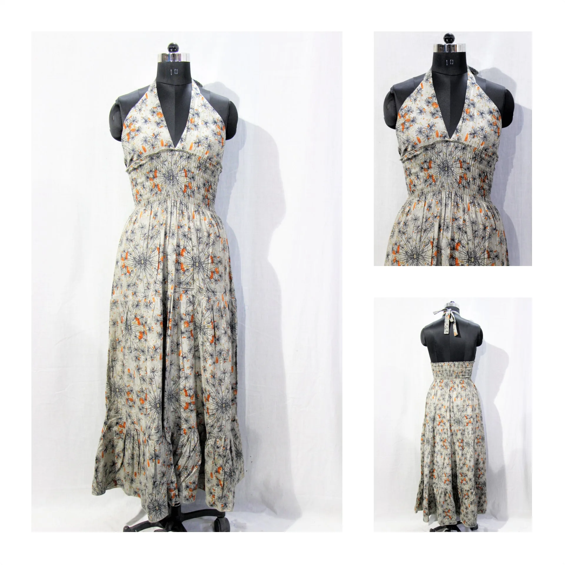 Top Quality Printed Cotton Short Sleeve Dress Fashion Young Women Casual Wear Summer Available At Wholesale Price