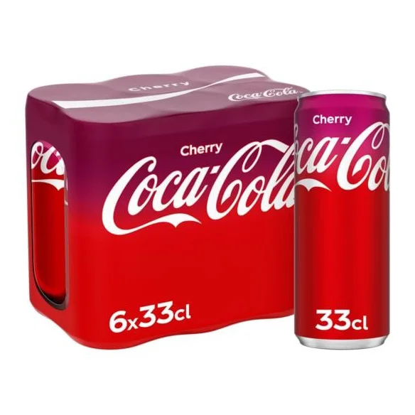 Co-ca-Cola CHERRY Original Taste Co-ca Cola Regular 24 X 330ml Pack for Sale