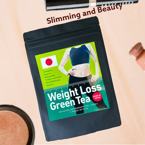 Green Tea Slimming tea with detox green tea weight loss ice soft drink & calorie free made in Japan 10 teabags oem private label