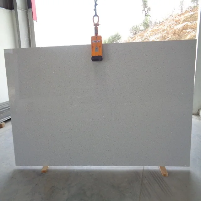 Wholesale Customized Best selling Starlight White engineered Quartz bathroom vanity Countertop for Home